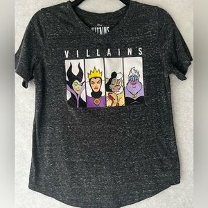 Disney Women Villians Graphic Tee Iconic Antagonist Size Small